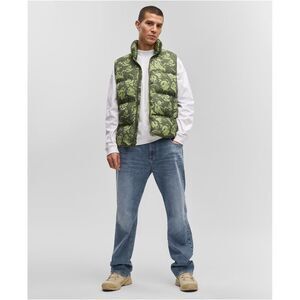 Mode Of One Mens Collared Neck Puffer Vest, NWT